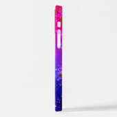 Coque iPhone 12 Arrière - plan rose brillant (Côté gauche)