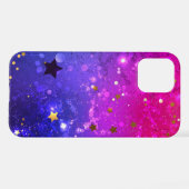 Coque iPhone 12 Arrière - plan rose brillant (Verso Horizontal)