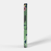 Coque iPhone 12 arrière-plan sans couture avec cactus (Côté droit)