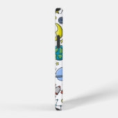 Coque iPhone 12 Arrière - plan spatial. Planètes du système solair (Côté droit)