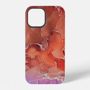 Coque iPhone 12 Art fluide. Moderne ?bstract fond coloré, fond d'é
