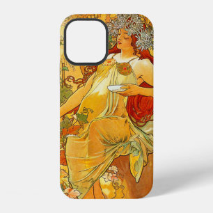 Coque iPhone 12 Art Nouveau Automne d'Alphonse Mucha
