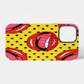 Coque iPhone 12 Art Pop Rétro : Badges Patch Cartoon (Verso Horizontal)