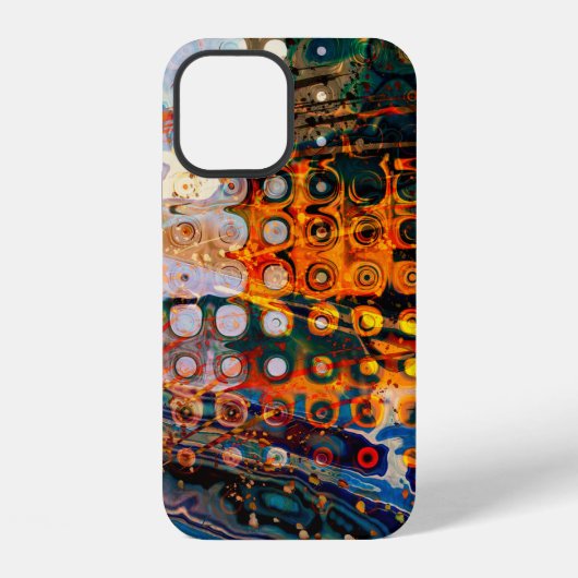 Coque iPhone 12 art texture grunge abstraite fond, texture (Verso)