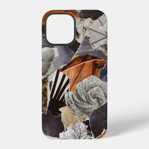 Coque iPhone 12 Atmosphère de style de vie couleur gris, marron, n