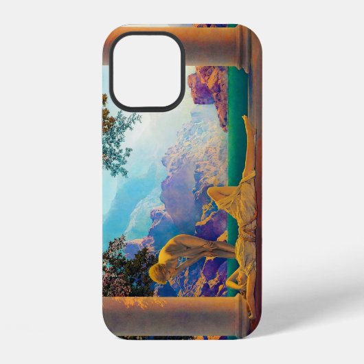 Coque iPhone 12 Aube, 1922 par Maxfield Parrish (Verso)