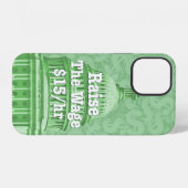 Coque iPhone 12 Augmenter Le Salaire Minimum (Verso Horizontal)