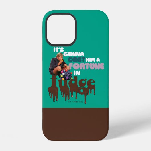Coque iPhone 12 Augustus Gloop - Une fortune en caramel (Verso)