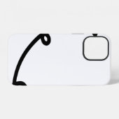 Coque iPhone 12 Avion en papier art linéaire papier (Verso Horizontal)