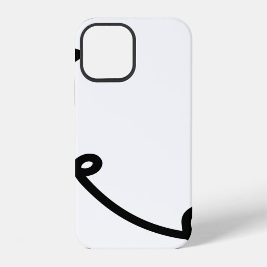 Coque iPhone 12 Avion en papier art linéaire papier (Verso)