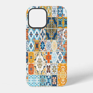 Coque iPhone 12 Azulejo Tuiles portugais : Multicolor Vintage