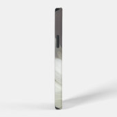 Coque iPhone 12 Baisson blanc doux sur gris (Côté droit)