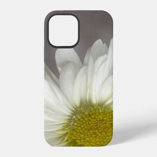 Coque iPhone 12 Baisson blanc doux sur gris (Verso)