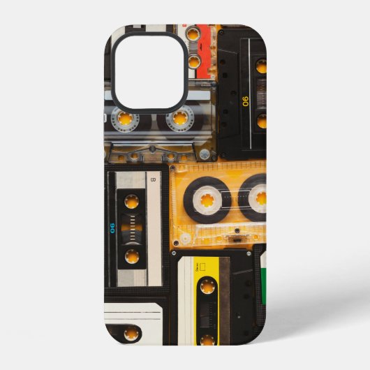 Coque iPhone 12 Bande audio rétro (Verso)