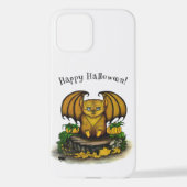 Coque iPhone 12 Bat d'Halloween mignonne (Verso)