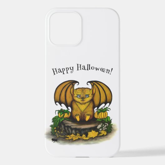 Coque iPhone 12 Bat d'Halloween mignonne (Verso)