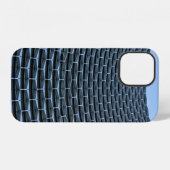 Coque iPhone 12 Bâtiment gris sous ciel bleu clair (Verso Horizontal)