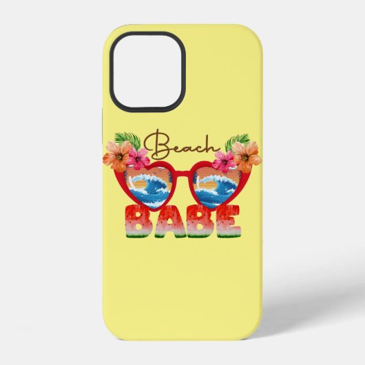 Coque iPhone 12 Beach Babe (Verso)