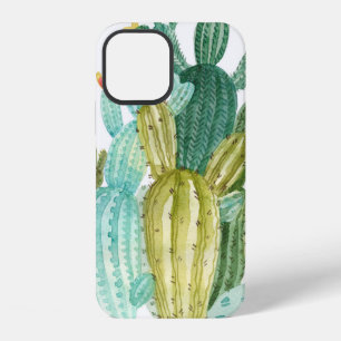 Coque iPhone 12 Beaux cactus vintage, succulentes, cactus fleuri