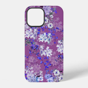 Coque iPhone 12 Belle huile Peint Fleurs et Branches Minuscule Fl