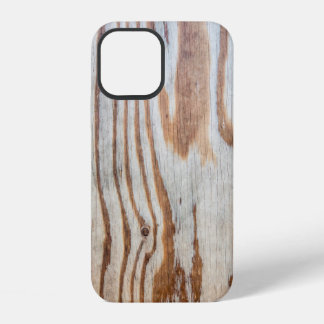 Coque iPhone 12 Belle texture en bois ou fond abstrait, gr