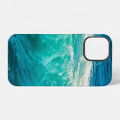 Coque iPhone 12 Belles vagues océaniques (Verso Horizontal)