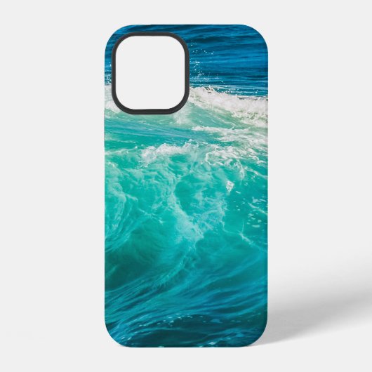 Coque iPhone 12 Belles vagues océaniques (Verso)
