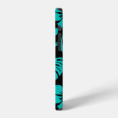 COQUE iPhone 12 BIKINI ROSE (NOIR/TURQUOISE) (Côté gauche)