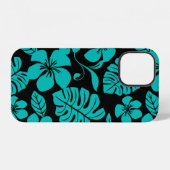 COQUE iPhone 12 BIKINI ROSE (NOIR/TURQUOISE) (Verso Horizontal)