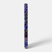 Coque iPhone 12 Bleu et pourpre (Côté gauche)