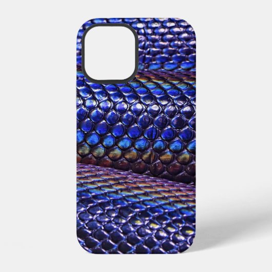 Coque iPhone 12 Bleu et pourpre (Verso)