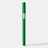 Coque iPhone 12 Bleu Vert arc-en-ciel rayures (Côté droit)