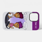 Coque iPhone 12 Bloqué dans un crayon flexible (Verso Horizontal)
