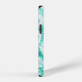 Coque iPhone 12 Blue Hearts Tie Dye (Côté droit)