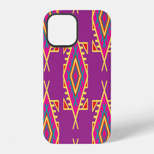 Coque iPhone 12 Boho Chic : Ornement Ethnique Sans Seamless