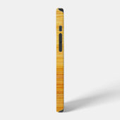 Coque iPhone 12 Bois bambou texture arrière - plan (Côté gauche)