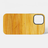 Coque iPhone 12 Bois bambou texture arrière - plan (Verso Horizontal)