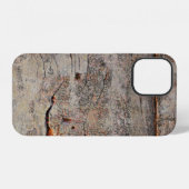 Coque iPhone 12 Bois brun (Verso Horizontal)