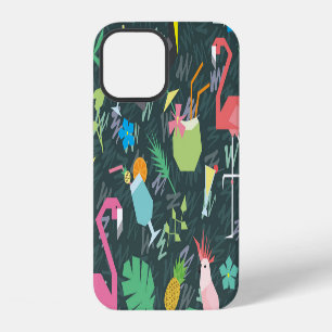 Coque iPhone 12 Boissons D'Oiseaux Tropicaux : Vibrant Sans Fil.