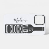 Coque iPhone 12 Boîtes téléphoniques de devis de vin de nom person (Verso Horizontal)