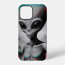 Boîtier de téléphone iPhone 12 à thème alien