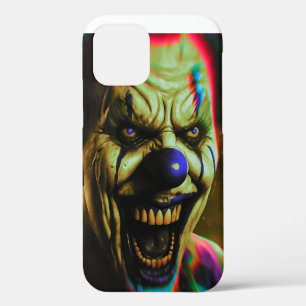 Coque iPhone 12 Boîtier de téléphone iPhone 13 avec clown effrayan