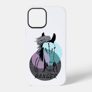 Coque iPhone 12 Boîtier de téléphone personnalisé Cheval Pomme IPh