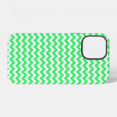 Coque iPhone 12 Boîtier iPhone Case-Mate Chevron Zig Zag Vert Citr (Verso Horizontal)