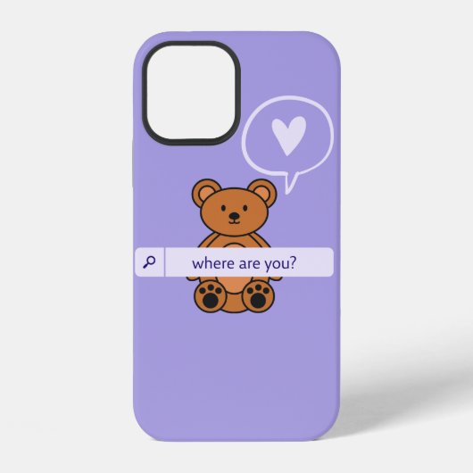 Coque iPhone 12 Boîtier pour iPhone 12, violet (Verso)