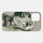 Coque iPhone 12 Boîtier téléphonique en mosaïque de chien - Vibe A (Verso Horizontal)