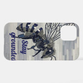 Coque iPhone 12 Boîtier téléphonique en mosaïque de Queen Bee - Ho (Verso Horizontal)