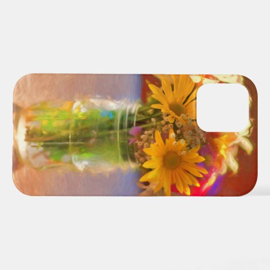 Coque iPhone 12 Bouquet d'été. (Verso Horizontal)