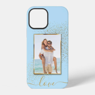Coque iPhone 12 Cadre photo personnalisé avec nom