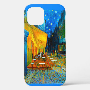 Coque iPhone 12 Café Terrasse de nuit de Van Gogh